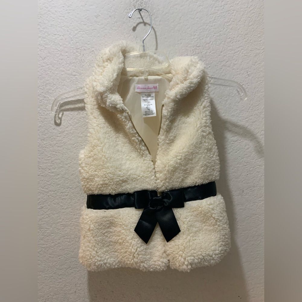 Bonnie Jean White Faux Fur Vest 5